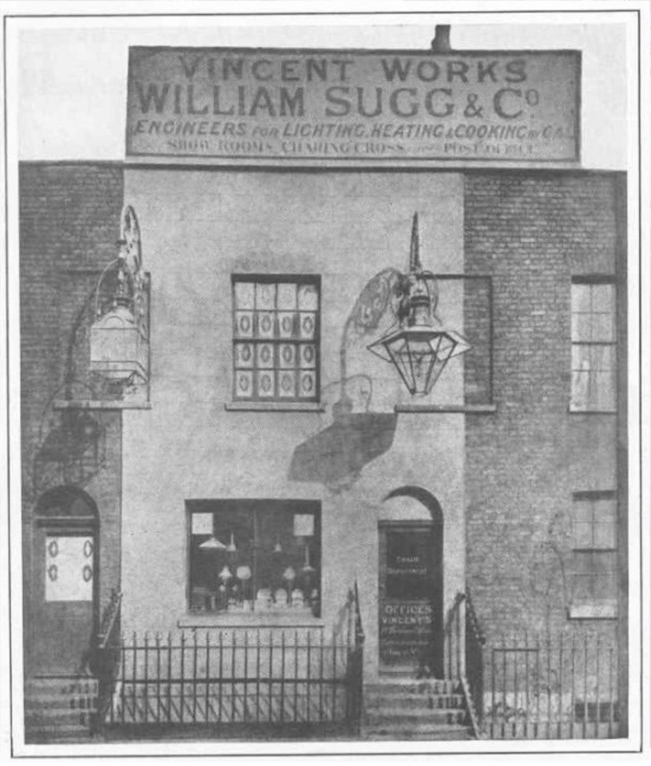 A rare 19th century Sugg street lantern