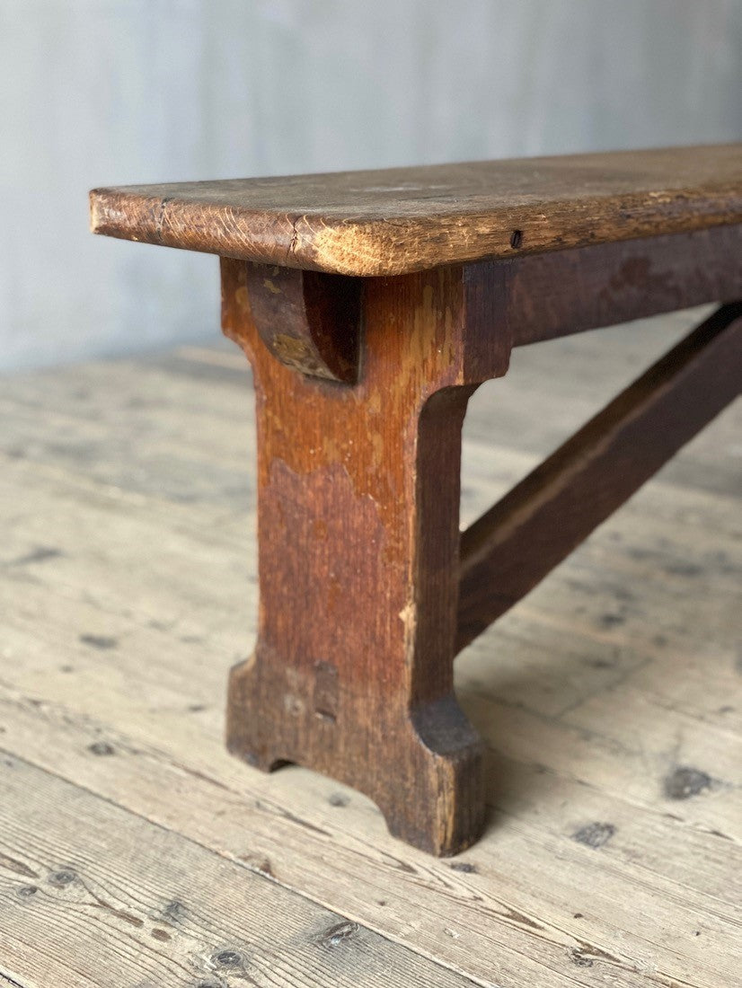 A pair of oak benches
