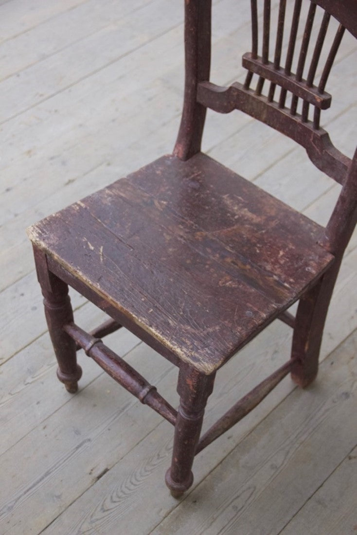 A pair of primitive Irish chairs