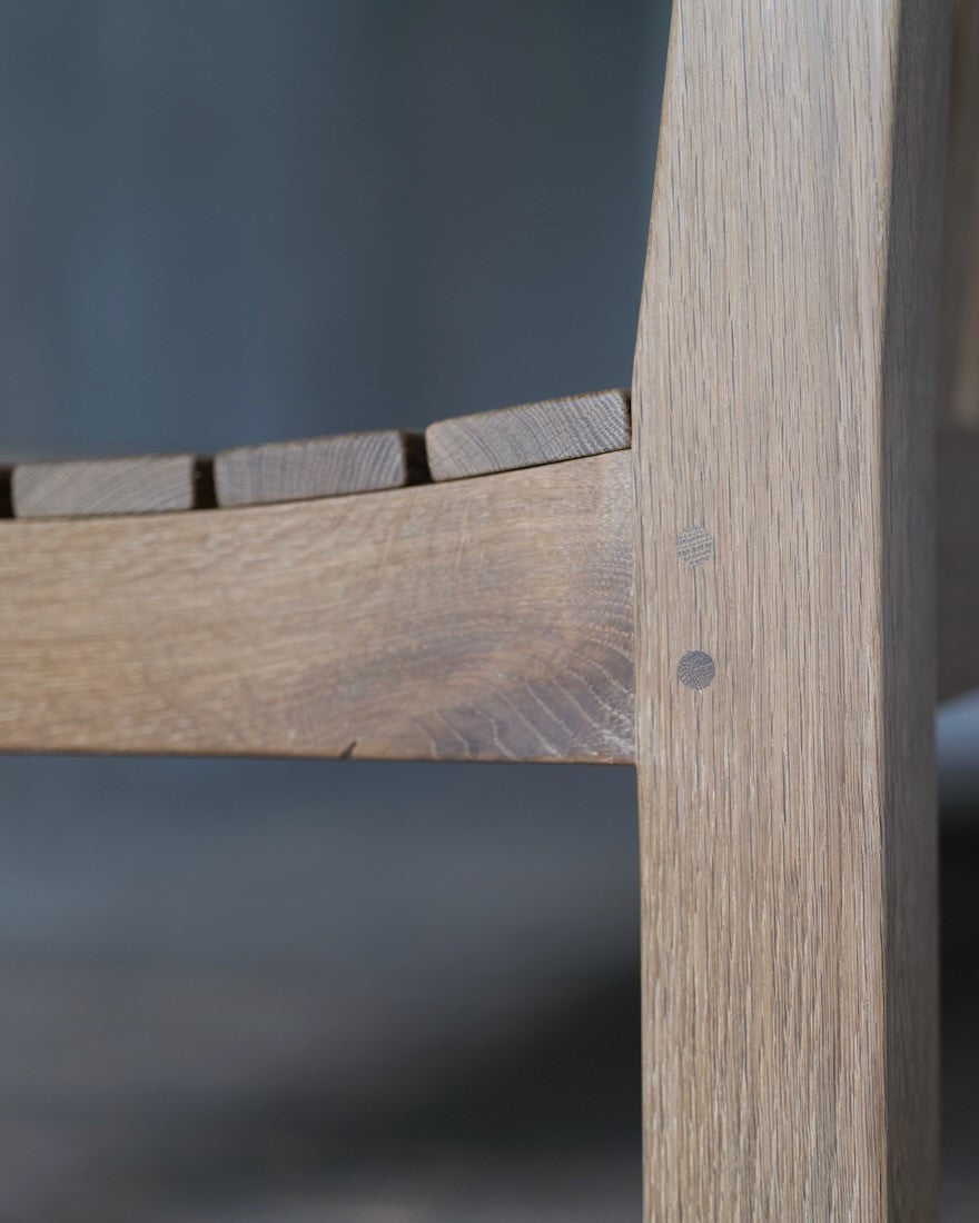 A bespoke garden bench