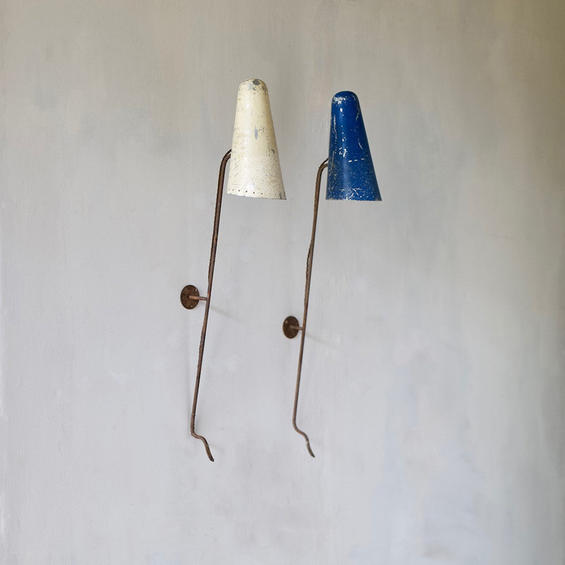 Two 1950s wall lights