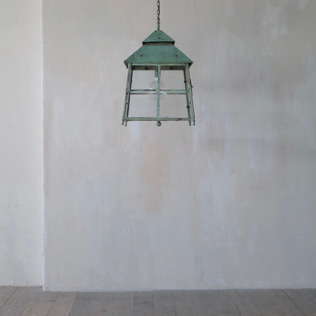 A large Arts and Crafts copper lantern