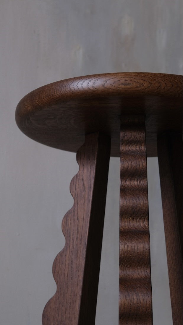 A pair of bespoke side tables