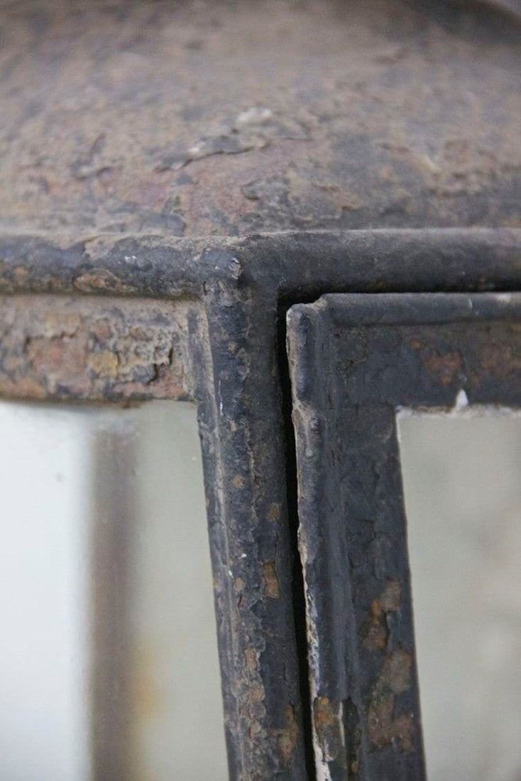 A C19th tole wall lantern