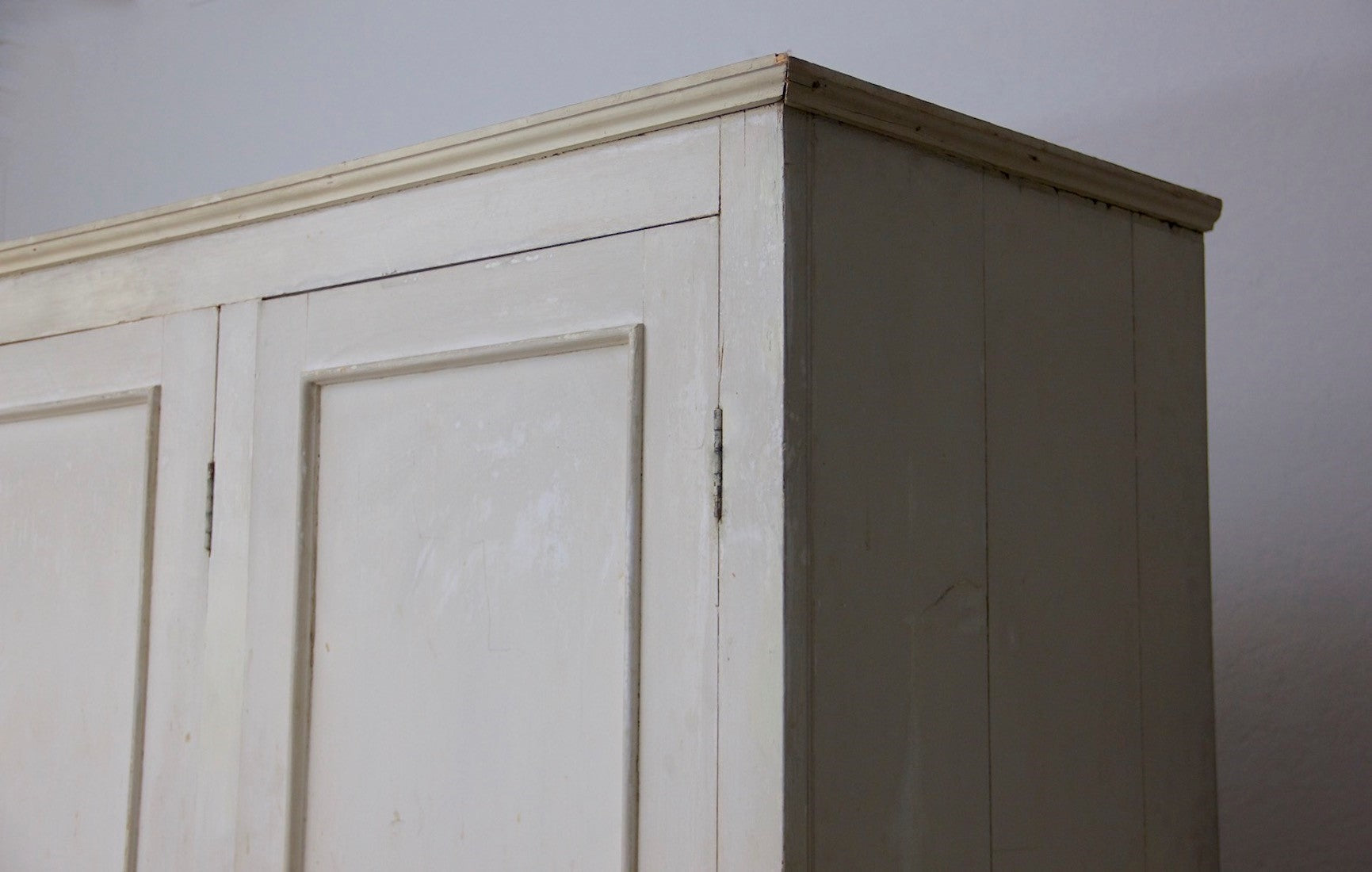 A C19th linen cupboard from Hilborough Hall in Norfolk