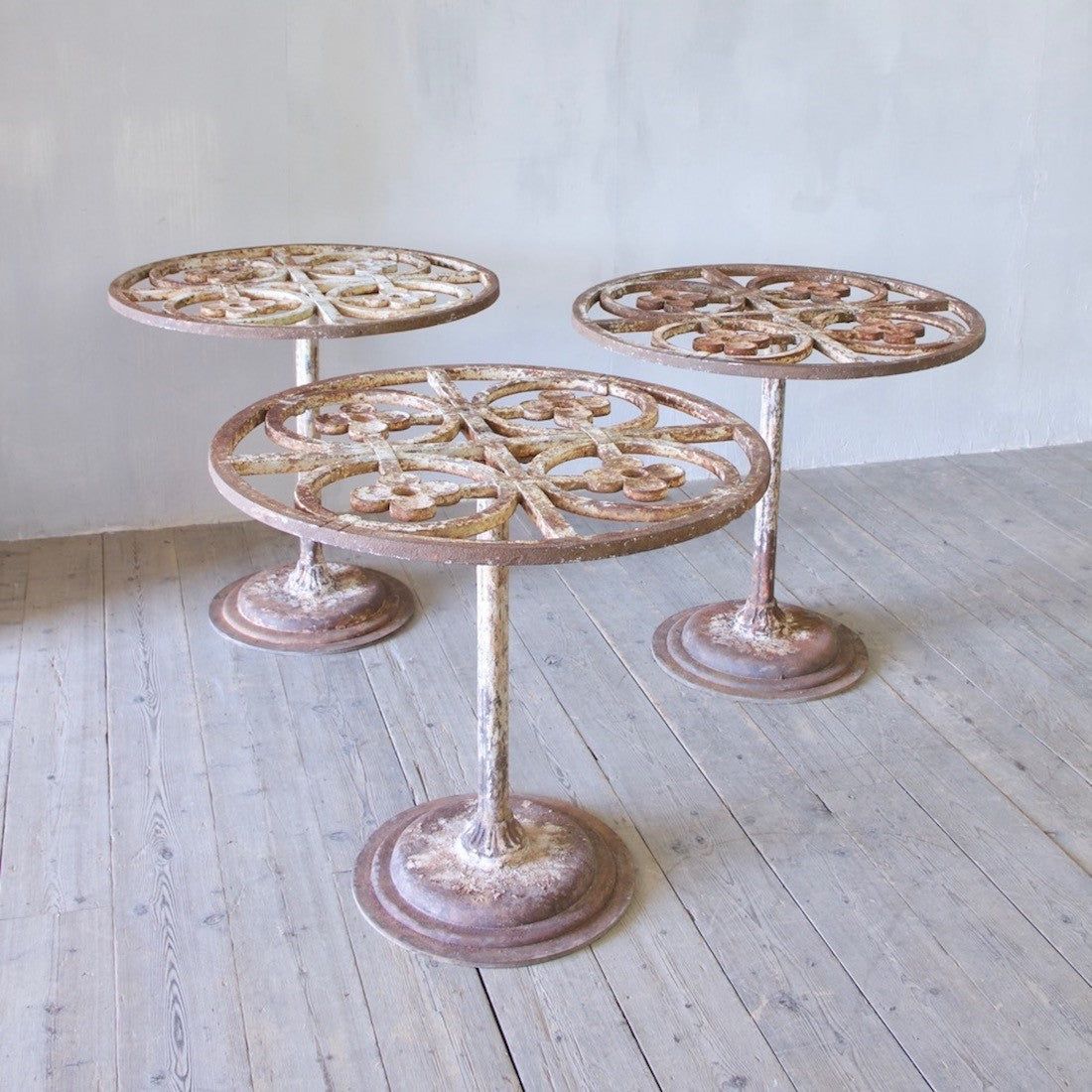 Fabulous 19th century cast iron tables