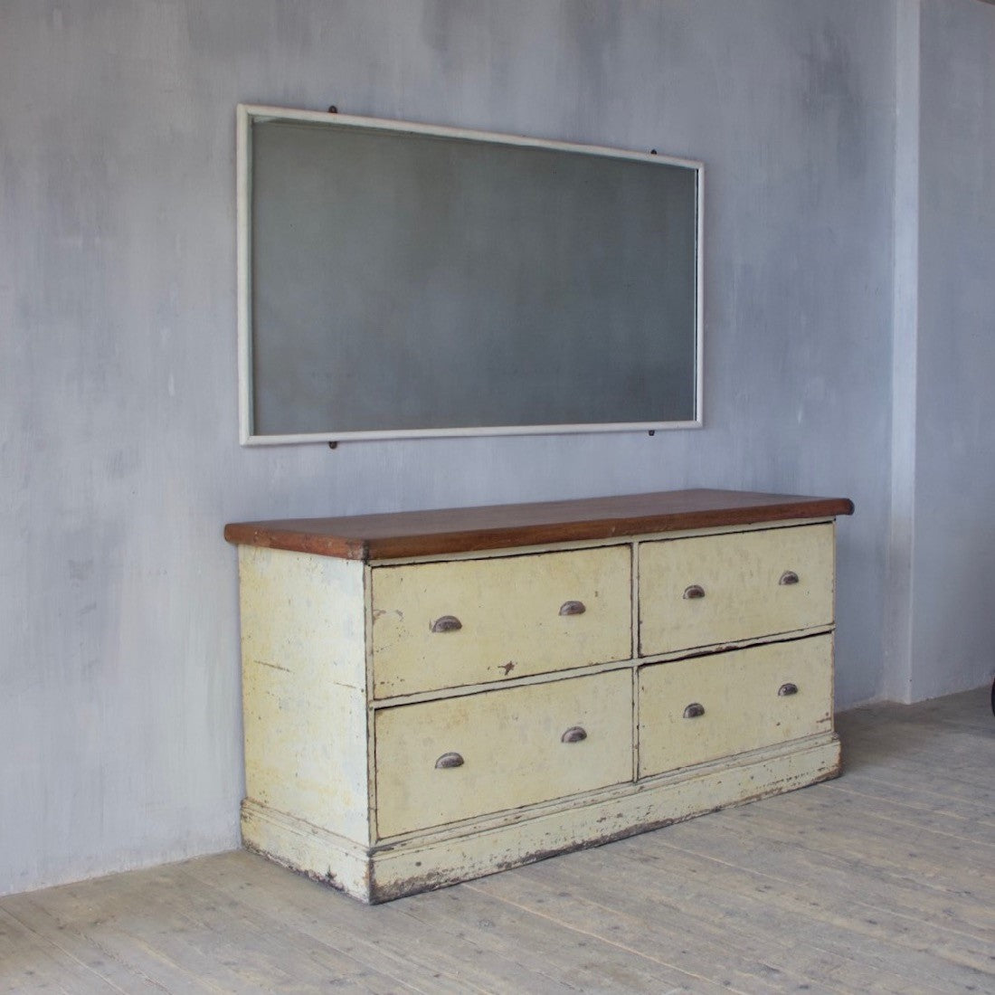 A 19th century haberdashery counter