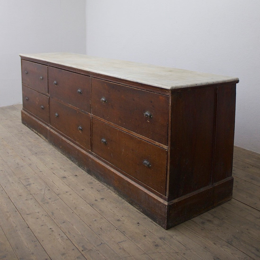 A large C19th shop counter