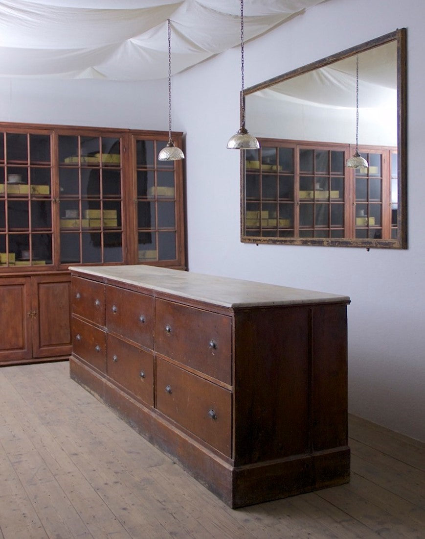A large C19th shop counter