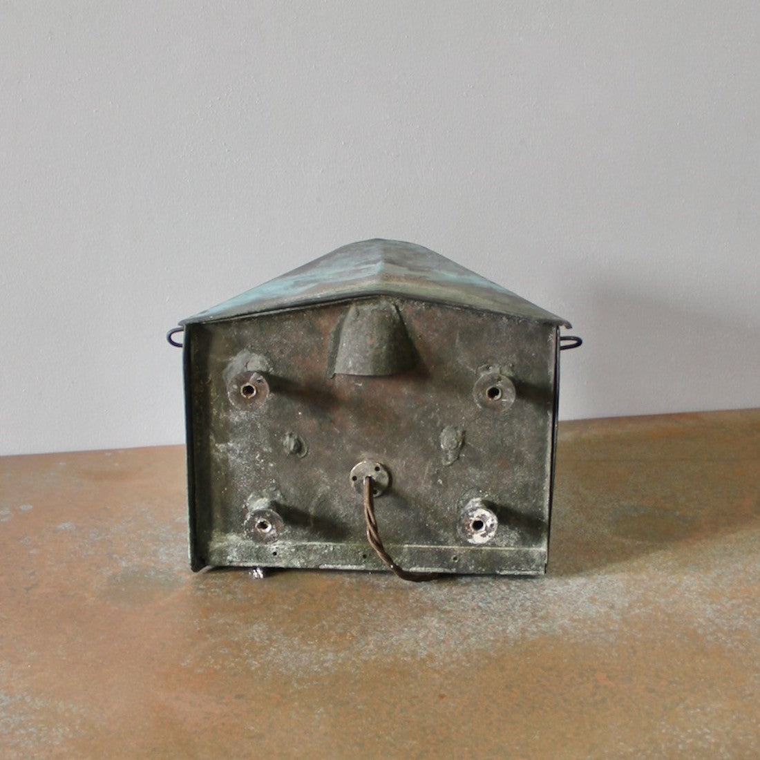 A 1930s overdoor wall lantern