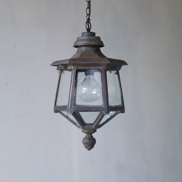 A hexagonal 1930s lantern