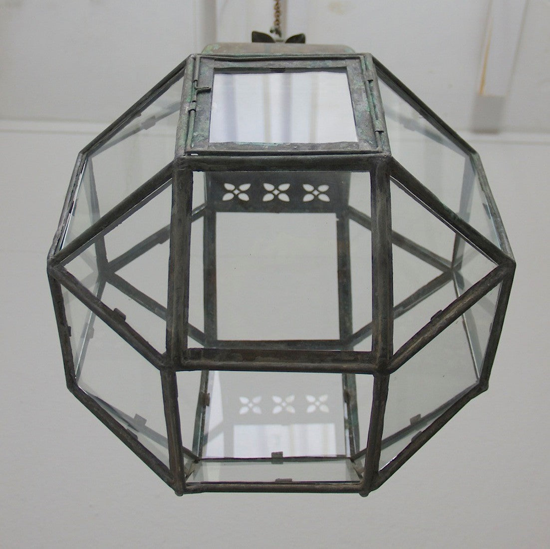 A C19th copper lantern