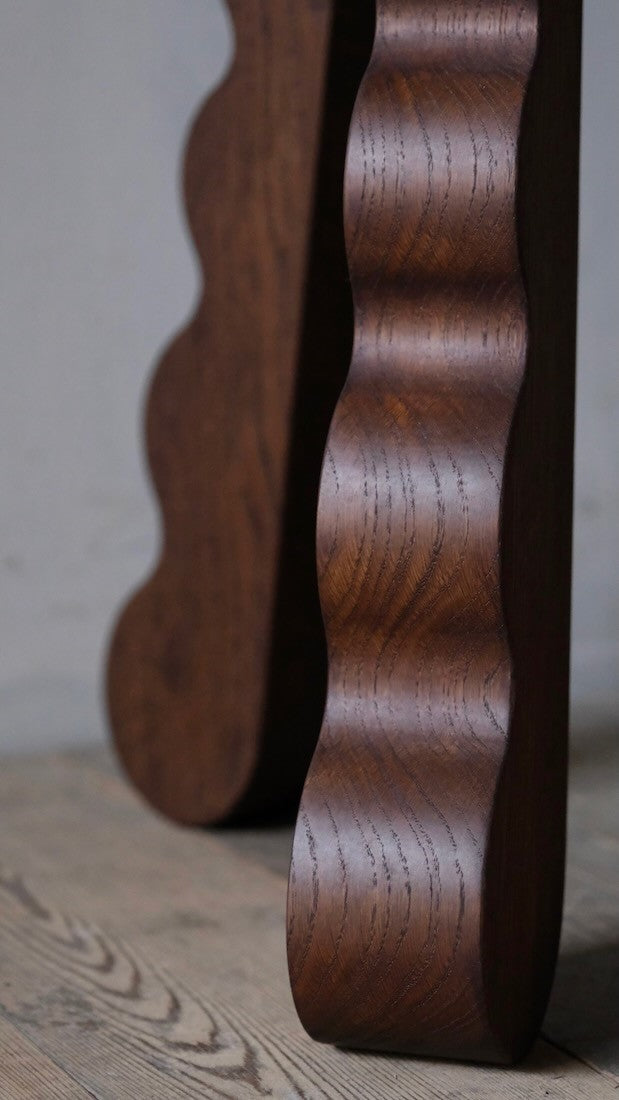 A pair of bespoke side tables