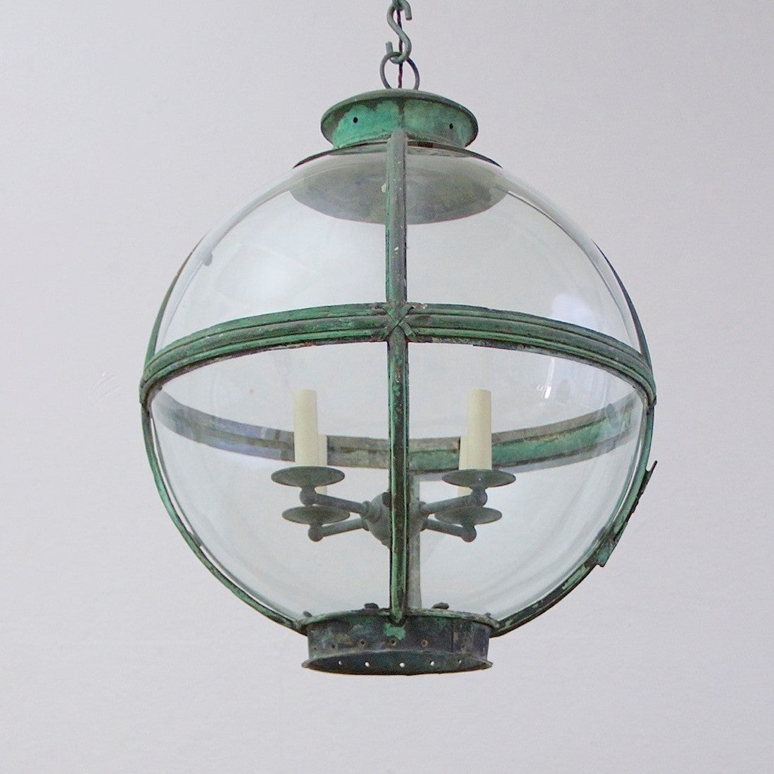 A C19th globe lantern