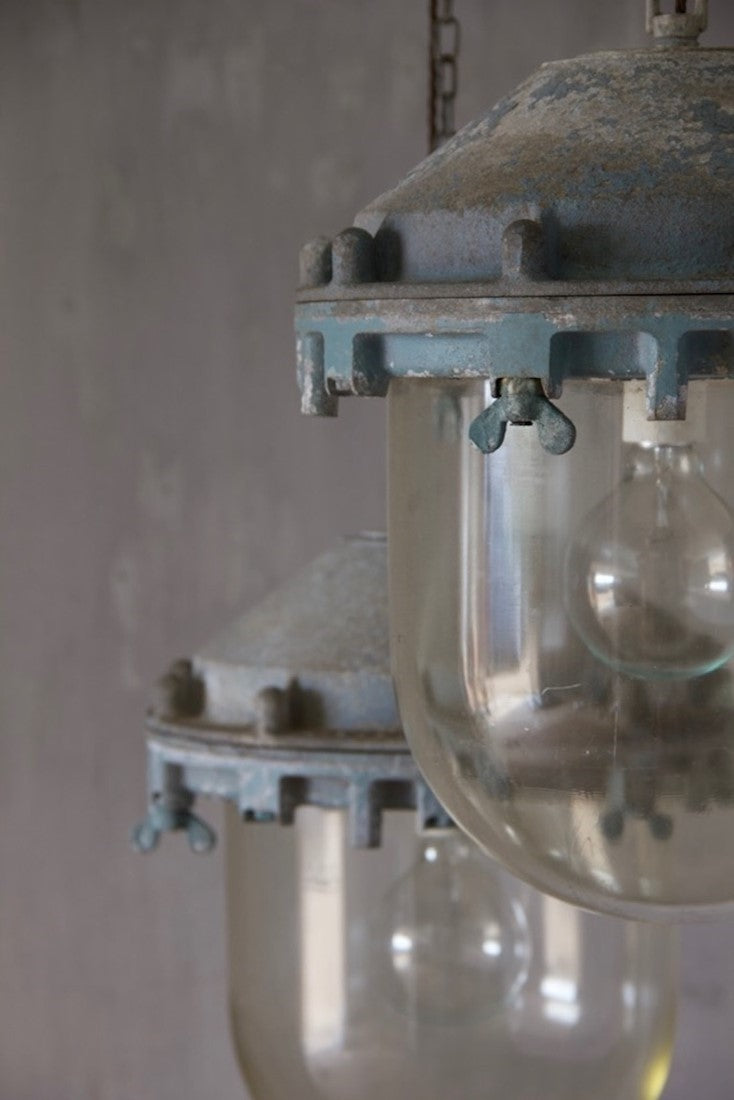 A large pair of Victor pendant lights