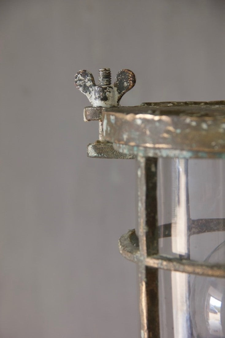 A brass ship's light