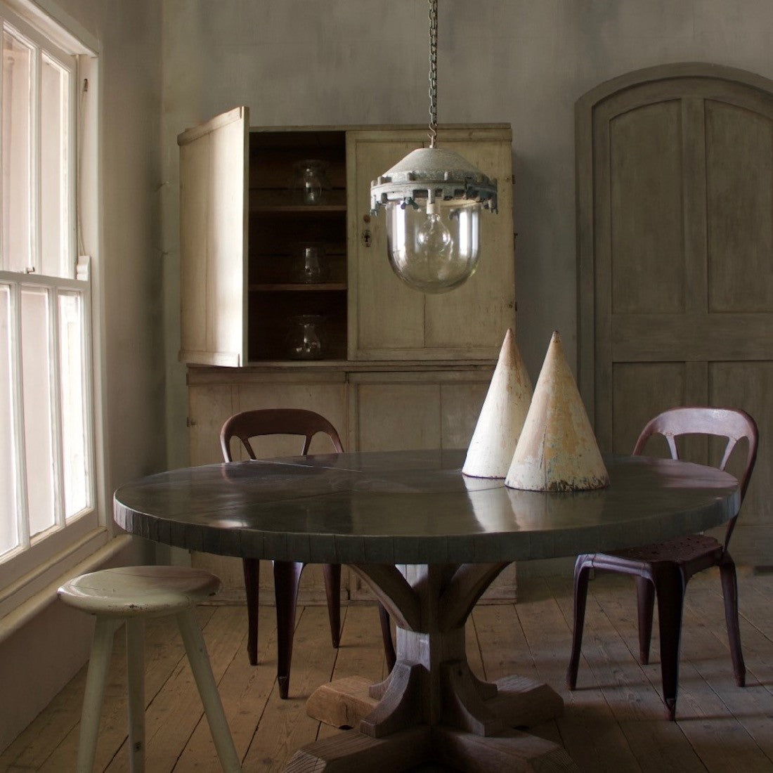 A large pair of Victor pendant lights