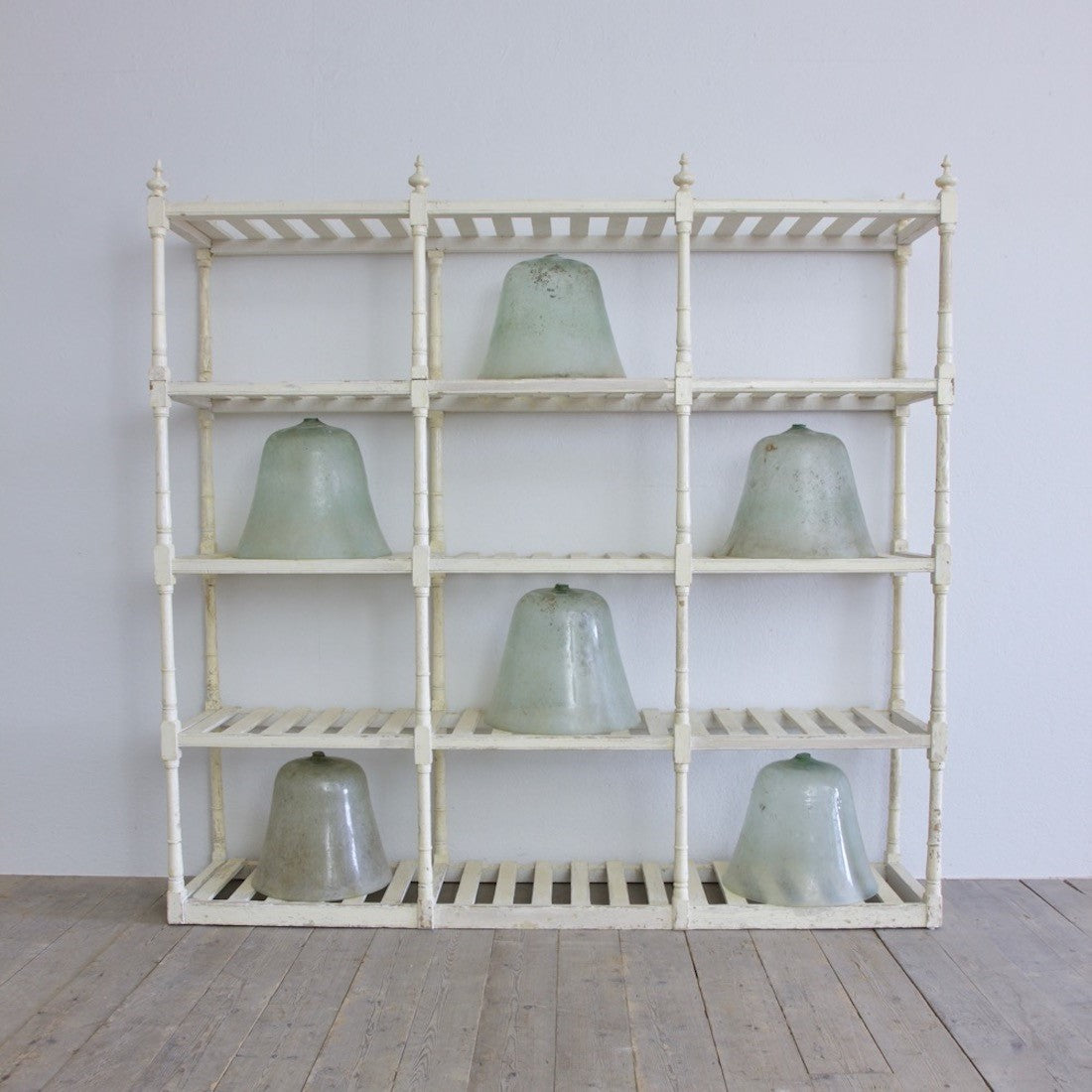 A C19th English linen rack