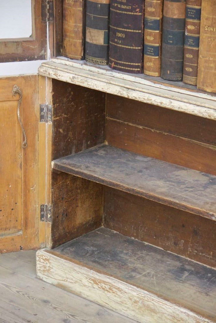 A C19th glazed library bookcase. England c1840