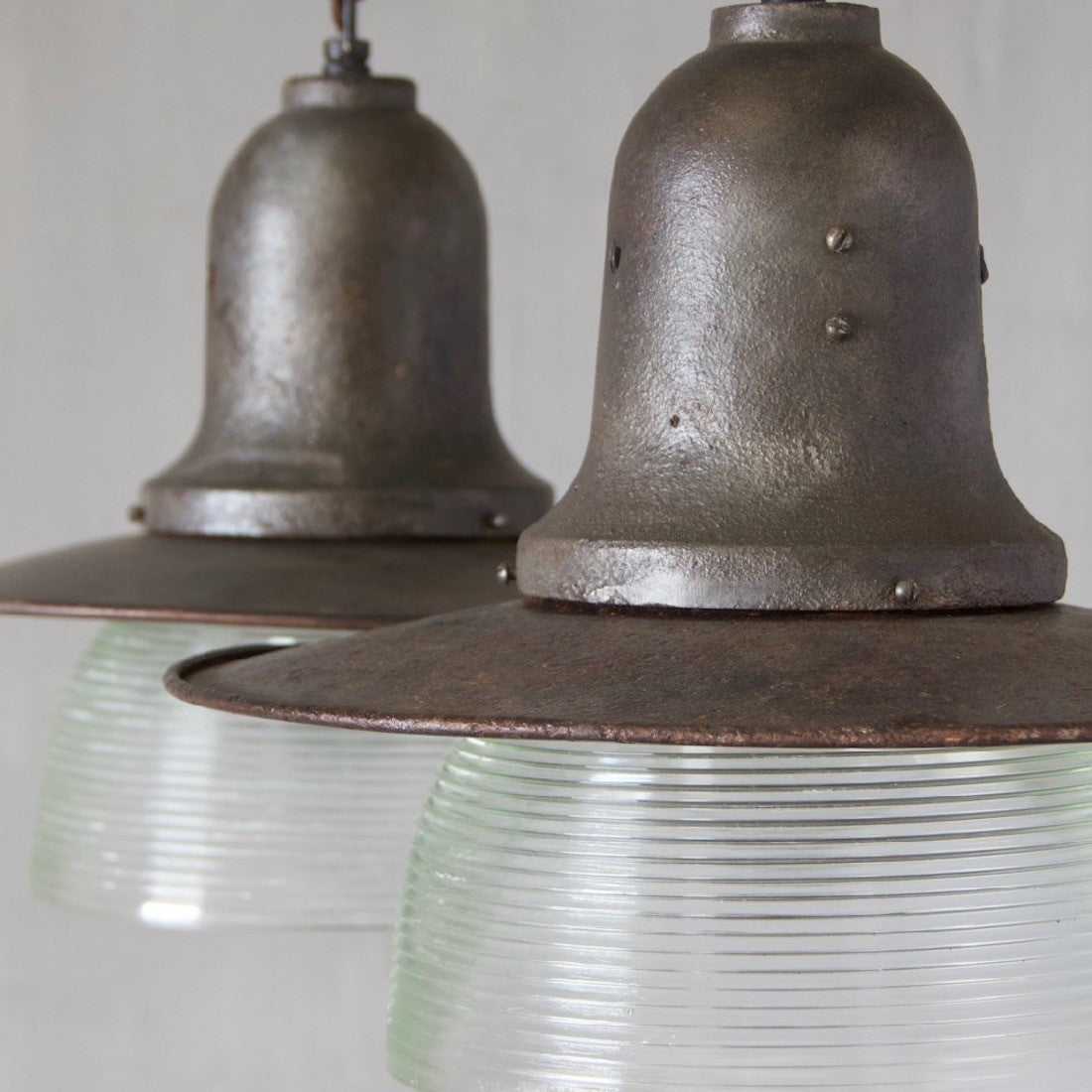 A pair of Russian pendant lights